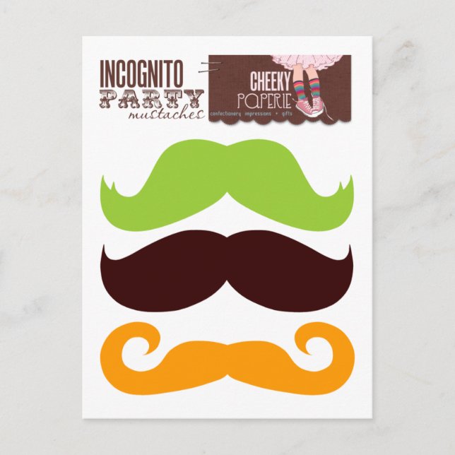 Postal Incognito Fiesta Mustaches 1 (Anverso)