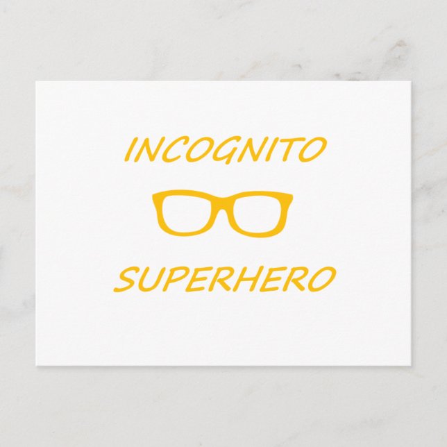 Postal Incognito Superhéroe 01O (Anverso)
