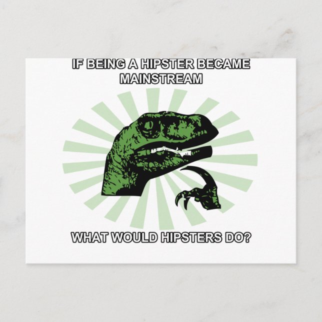 Postal Inconformistas de Philosoraptor (Anverso)