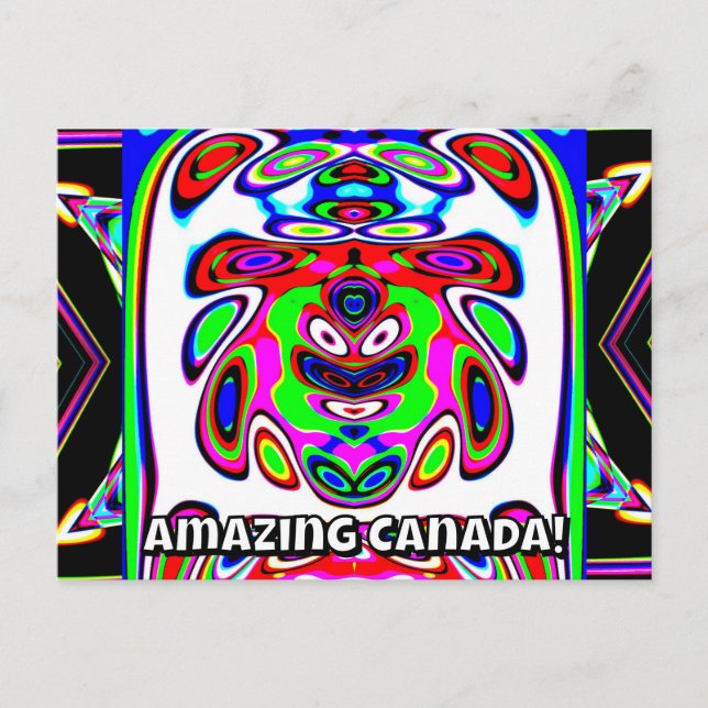 Postal ¡Increíble Canadá! (puedes cambiar las palabras) (Anverso)