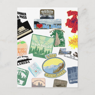 Postal Increíble collage de viaje