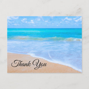 Postal Increíble escena tropical de playa. Gracias.