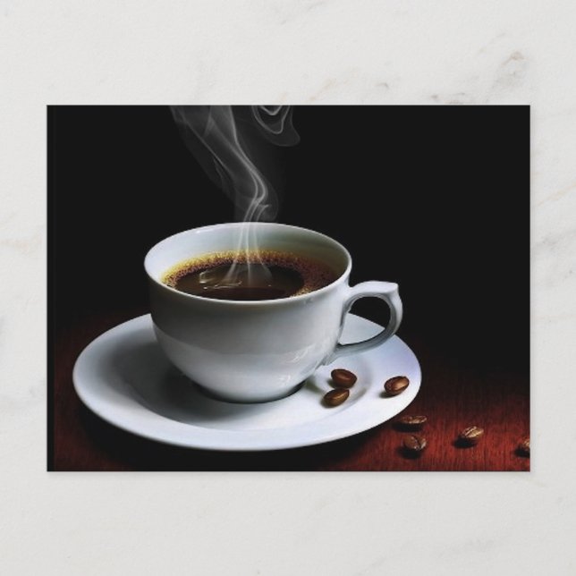 Postal Increíble foto de café-1 (Anverso)