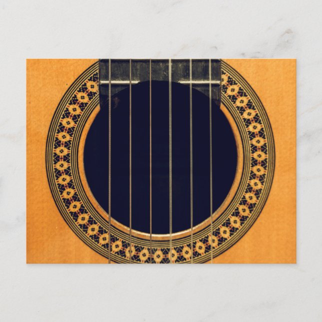 Postal Increíble Guitarra Acústica (Anverso)