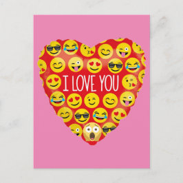 Postal Increíble te amo regalo de Emoji