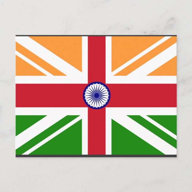 Postal Indentidad anglo india, India (Anverso)
