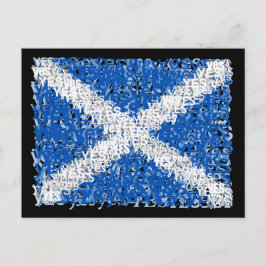 Postal Independencia de Escocia: Bandera del Sí escocesa,