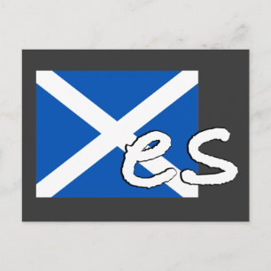 Postal Independencia de Escocia: la bandera escocesa dice