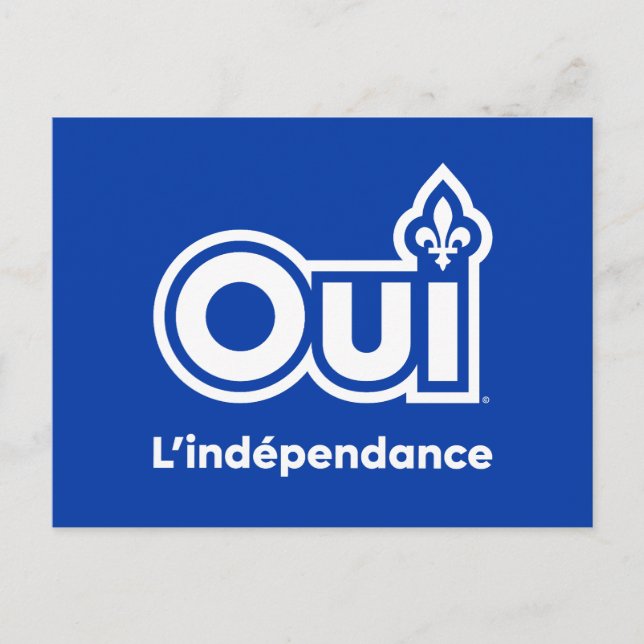 Postal Independencia de Quebec (Anverso)