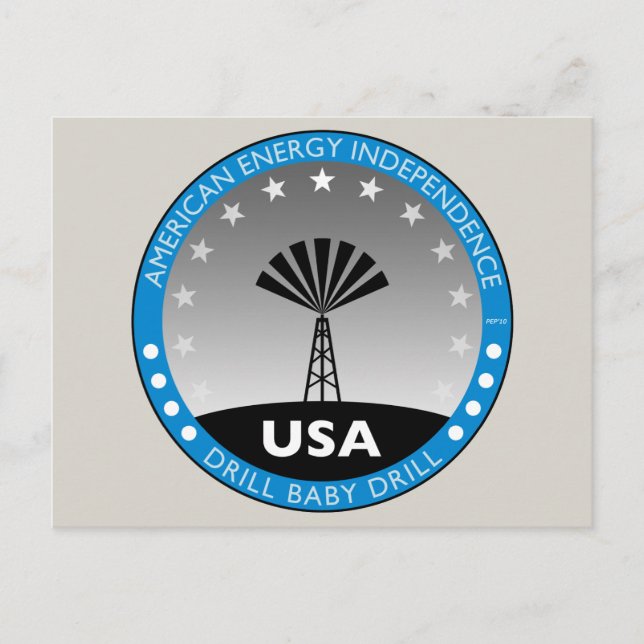Postal Independencia energética estadounidense (Anverso)