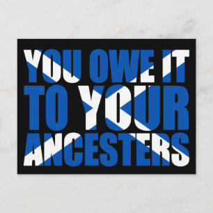 Postal Independencia escocesa: Se lo debes a tus ancestro