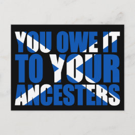Postal Independencia escocesa: Se lo debes a tus ancestro