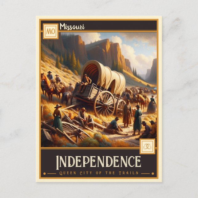 Postal Independencia, Misuri | Vintage (Anverso)