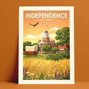 Postal Independencia vintage Missouri