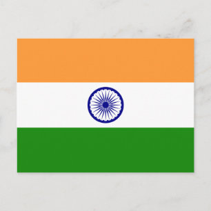 Postal India - Bandera nacional india