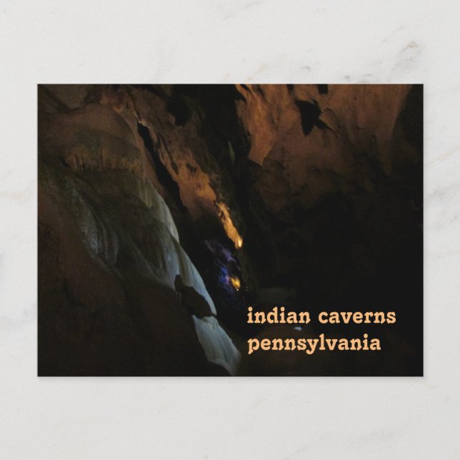 Postal india caverns pennsylvania (Anverso)