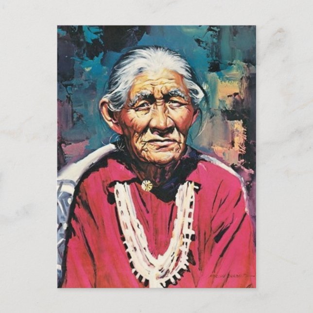 Postal india estadounidense (Anverso)