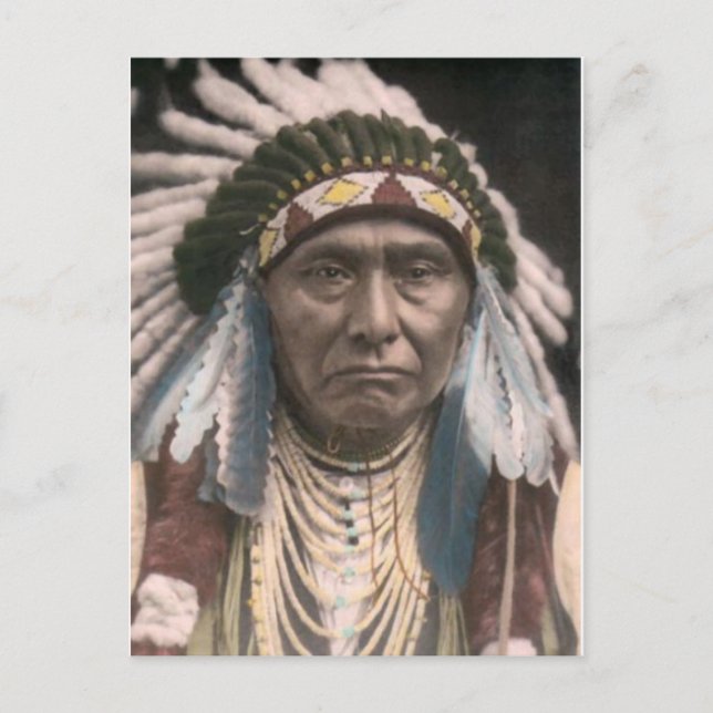 Postal india estadounidense (Anverso)