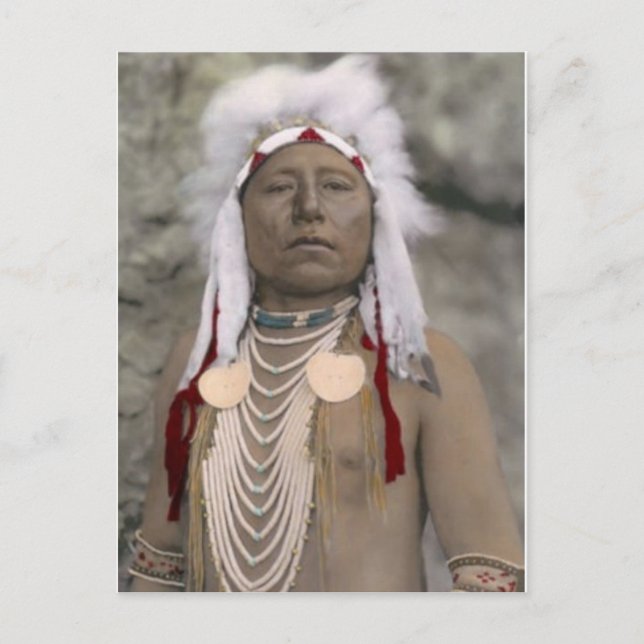 Postal india estadounidense (Anverso)