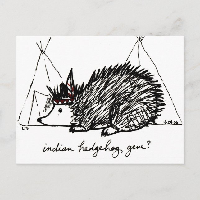 Postal india Hedgehog Gene (Anverso)