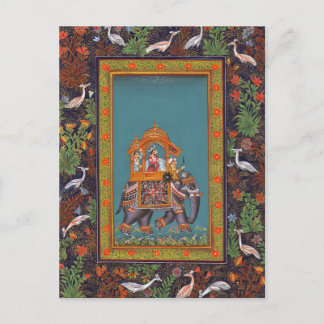 Postal India mogol Islam persa Persia elefante