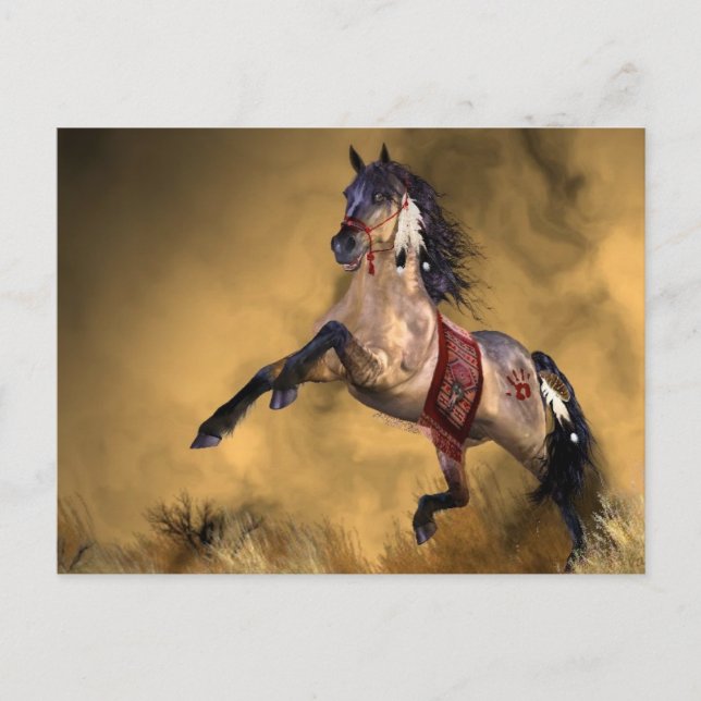 Postal india para caballos (Anverso)