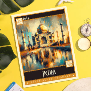 Postal India Pintura Antigua