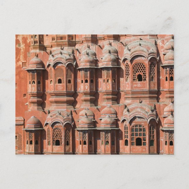 Postal INDIA, Rajasthan, Jaipur: Hawa Mahal (Palacio de l (Anverso)