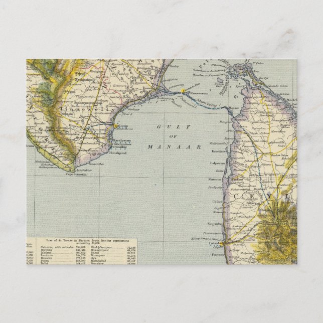 Postal India, Sri Lanka (Anverso)