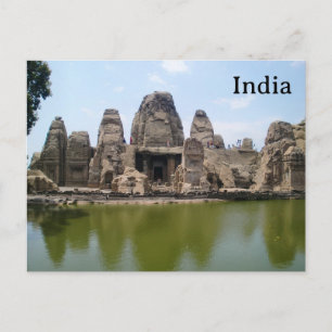 Postal India Turismo de Viaje Antiguo Agregado