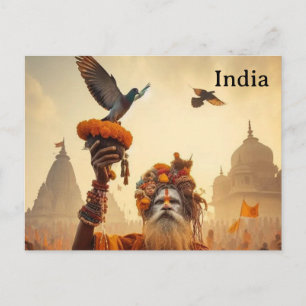 Postal India Turismo de Viaje Antiguo Añadir