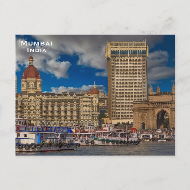 Postal India Turismo Vintage Viaje Añadir (Anverso)