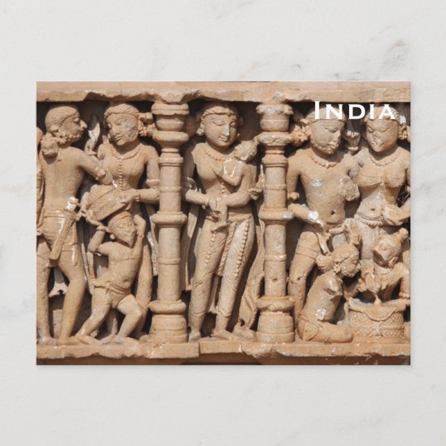 Postal India Viajes Turismo Antiguo Add (Anverso)