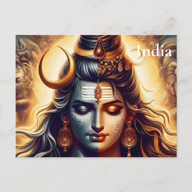 Postal India Viajes Turismo Antiguo Add (Anverso)