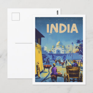 Postal India Vintage Famous Travel Place
