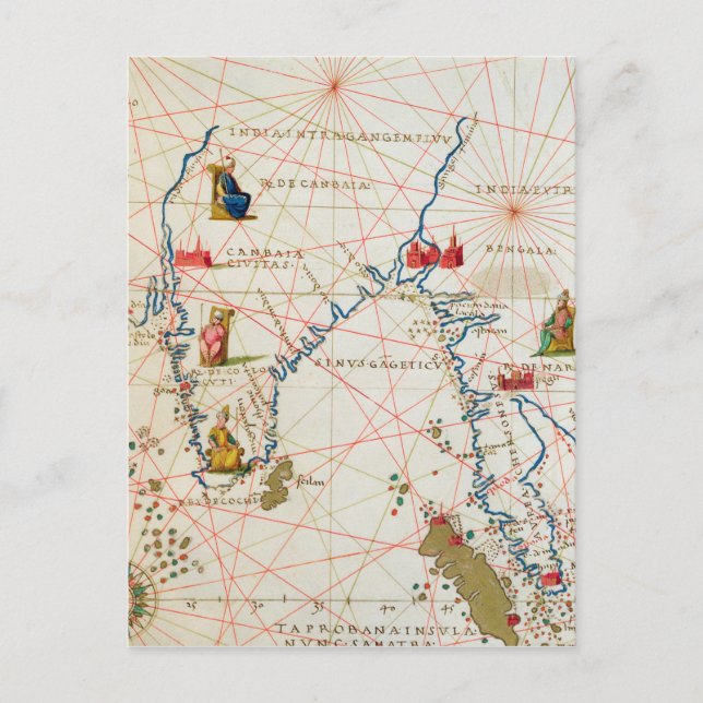 Postal India y Malasia (Anverso)