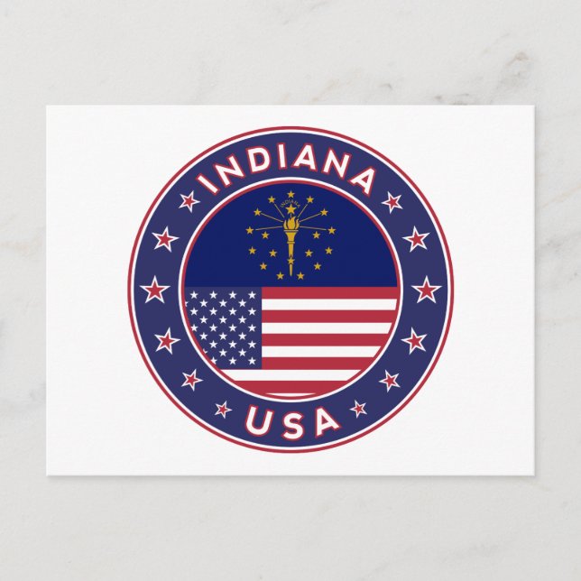 Postal Indiana (Anverso)