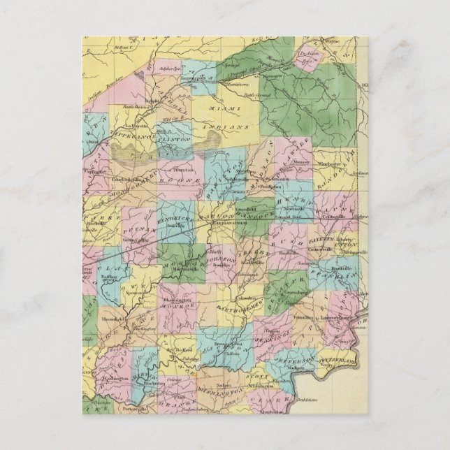 Postal Indiana (Anverso)