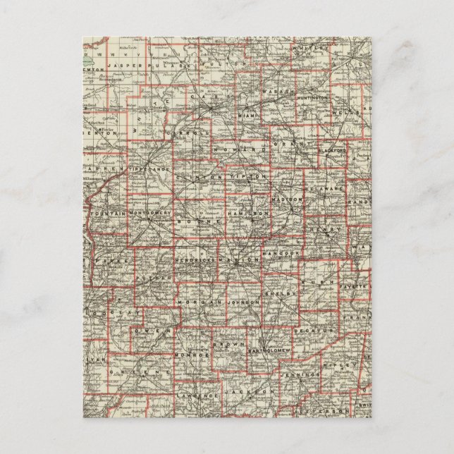 Postal Indiana (Anverso)