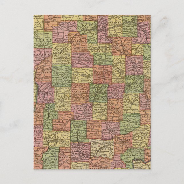 Postal Indiana 10 (Anverso)