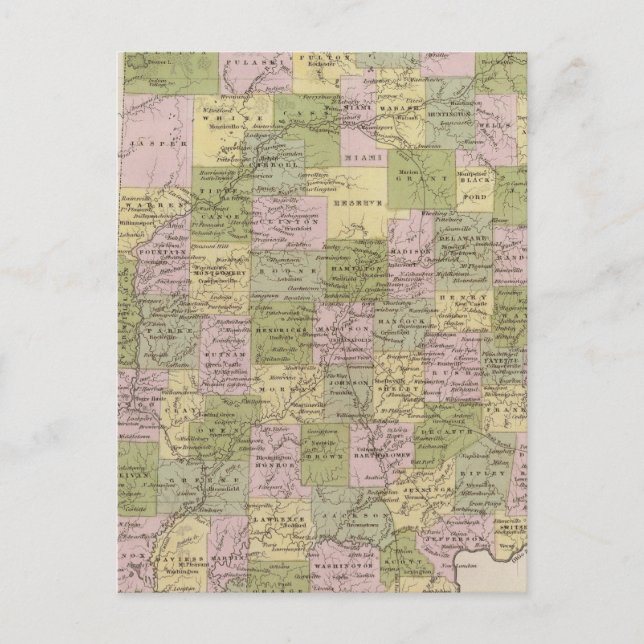 Postal Indiana 12 (Anverso)