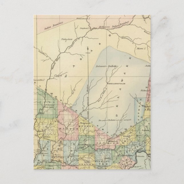 Postal Indiana 4 (Anverso)