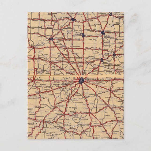 Postal Indiana 5 (Anverso)