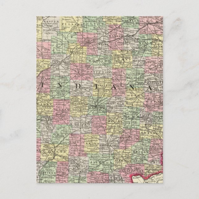 Postal Indiana 6 (Anverso)