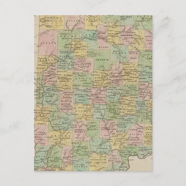 Postal Indiana 7 (Anverso)