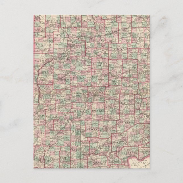 Postal Indiana 8 (Anverso)
