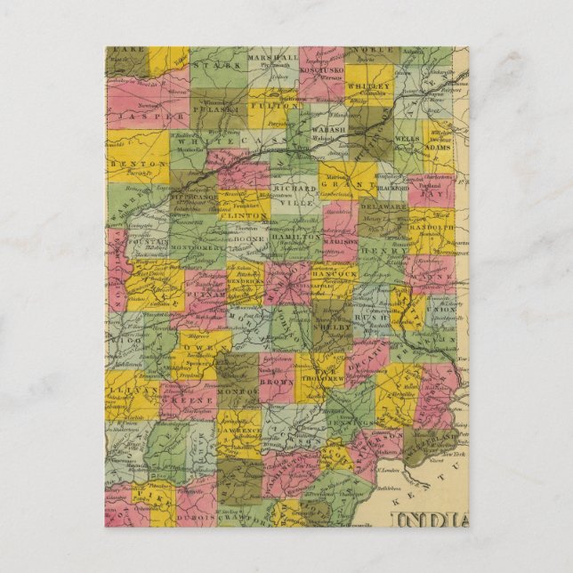 Postal Indiana 9 (Anverso)