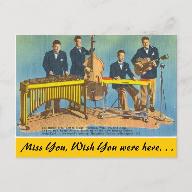 Postal Indiana, Harlin Brothers, Indianápolis (Anverso)