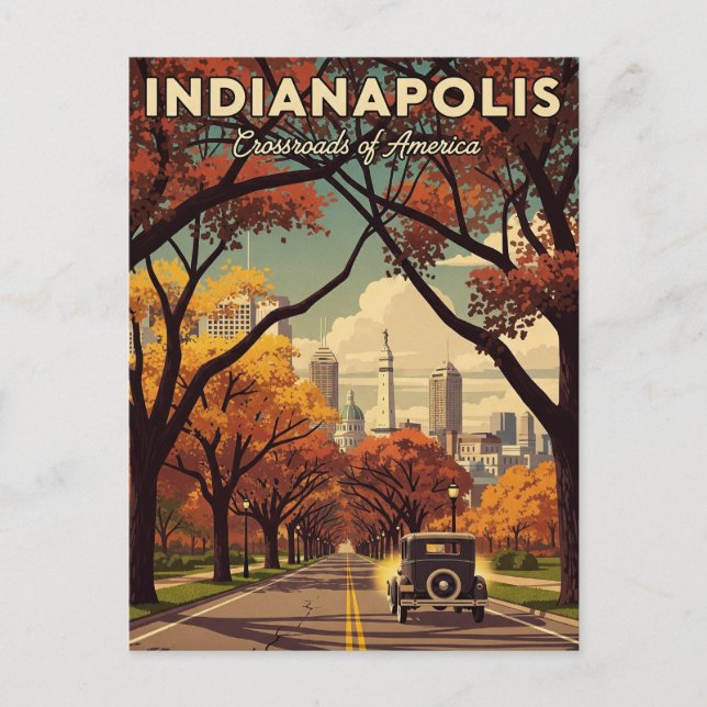 Postal Indiana Indianapolis (Anverso)