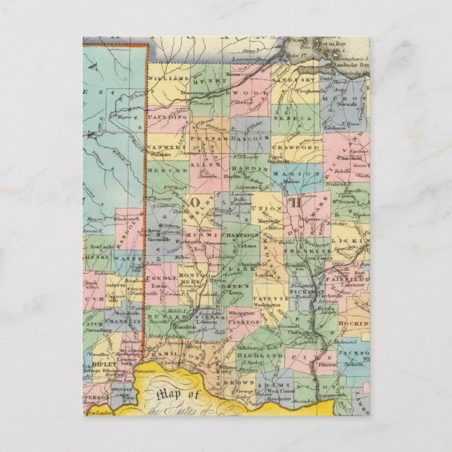 Postal Indiana, Ohio (Anverso)